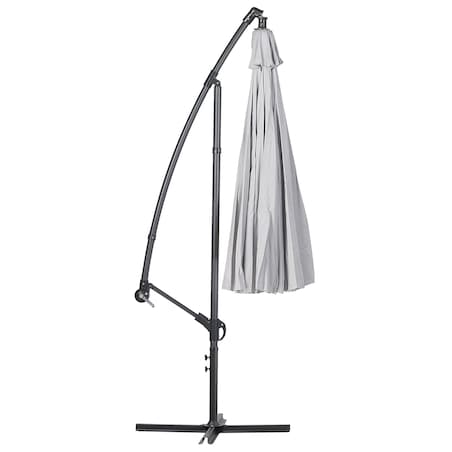 Parasol ogrodowy na wysięgniku 268 cm CALABRIA II Jasnoszary