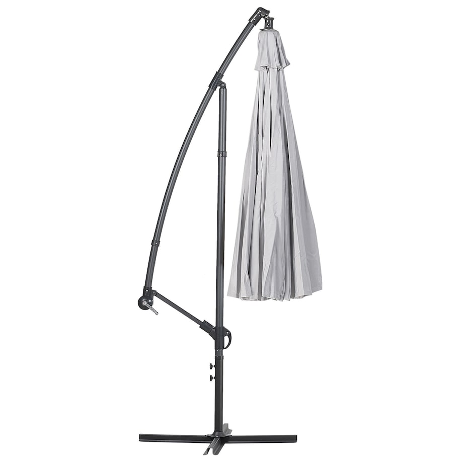 Parasol ogrodowy na wysięgniku 268 cm CALABRIA II Jasnoszary