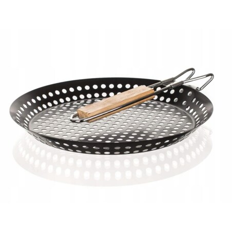 PATELNIA DO grillowania warzyw mięs na grilla 31cm składana z dziurami