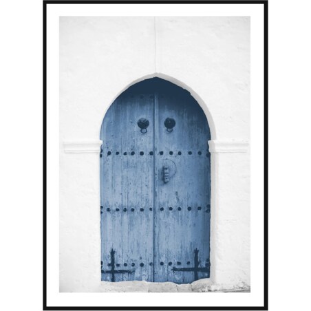 Poster Story, Plakat, Obraz - Niebieskie Drzwi w Grecji, wymiary 70 x 100 cm