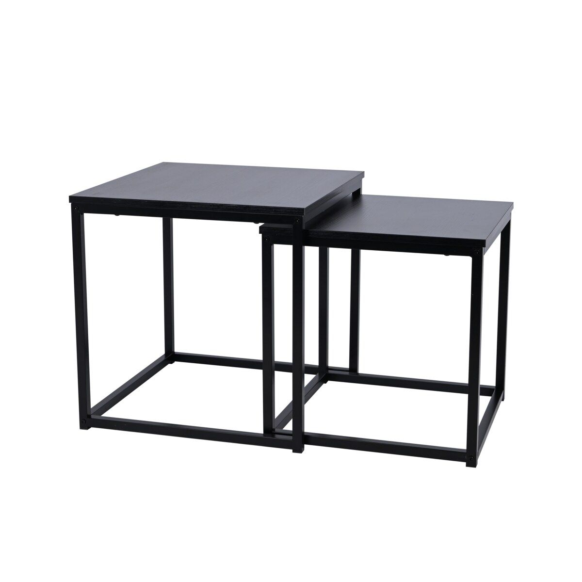 DUPLEX ZESTAW STOLIKÓW KAWOWYCH 2 szt. 50/45 cm CZARNY