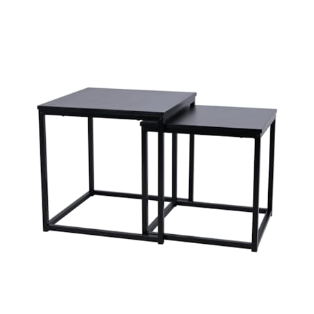 DUPLEX ZESTAW STOLIKÓW KAWOWYCH 2 szt. 50/45 cm CZARNY