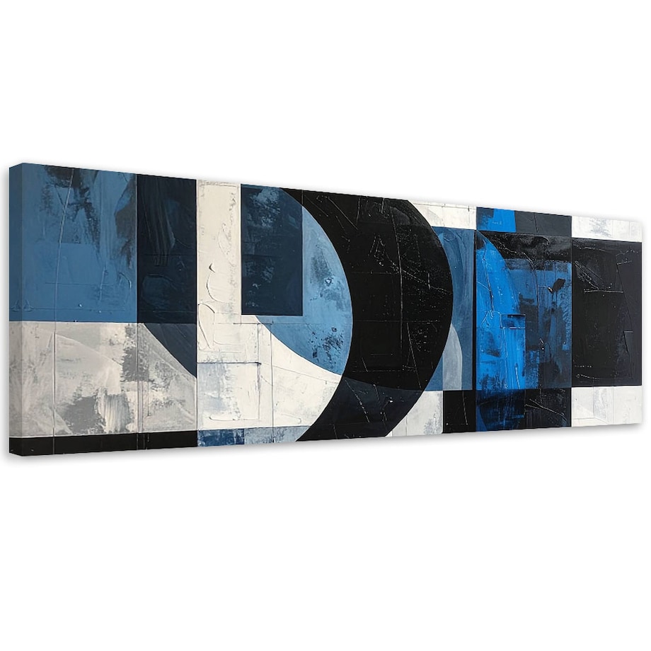 Obraz do salonu sypialni biura, Abstrakcja nowoczesna tekstura niebieski