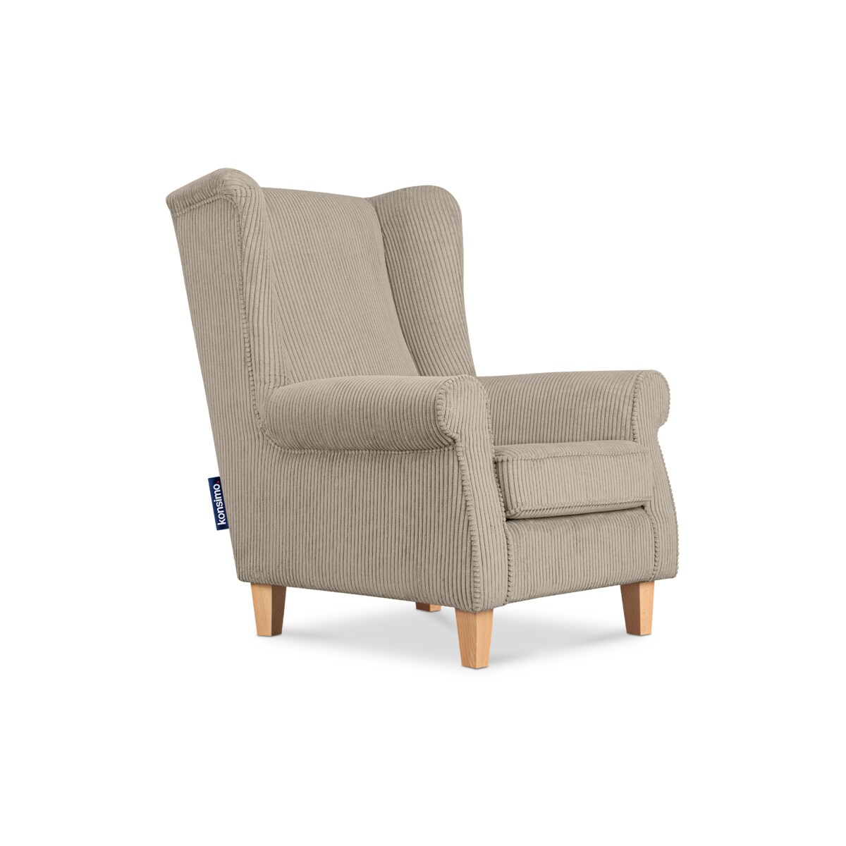 KONSIMO MILES Fotel, kolor Beżowy