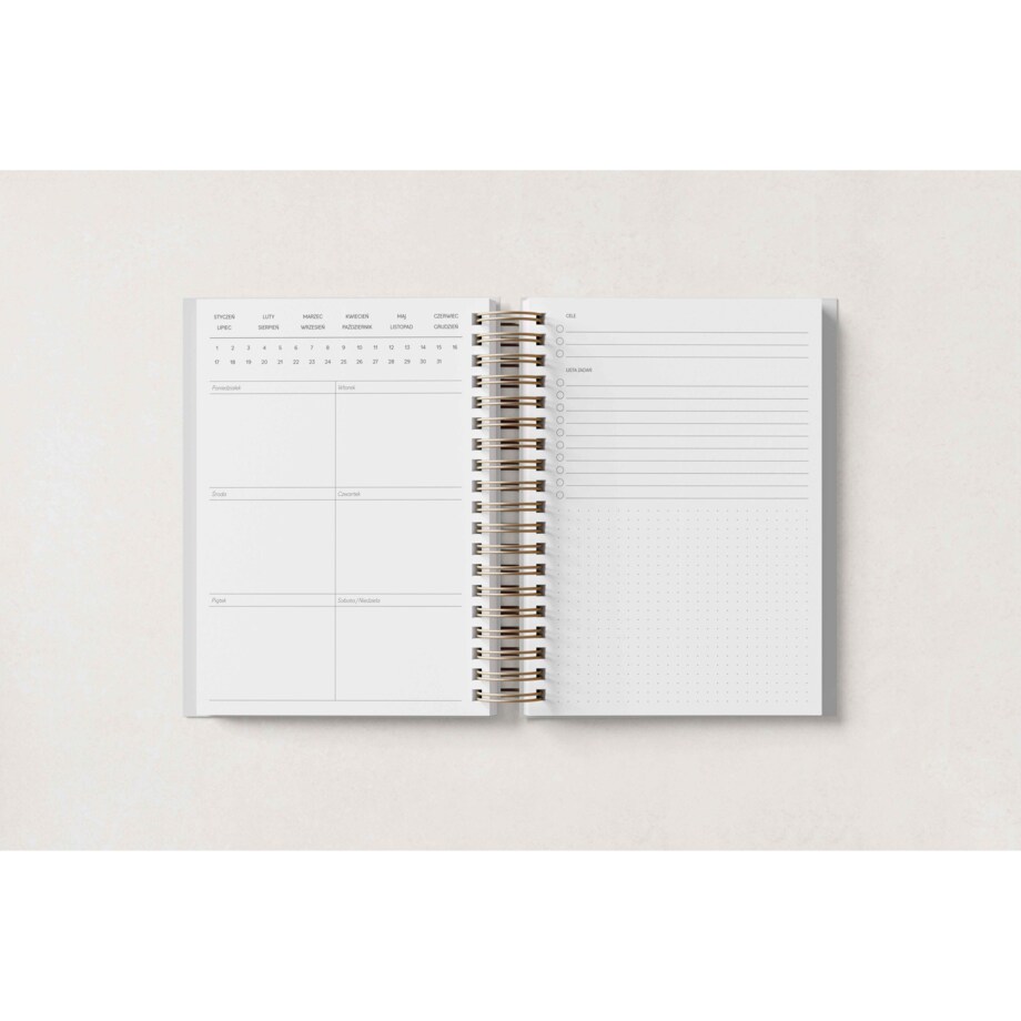 PLANNER NIEDATOWANY TYGODNIOWY – WHITE BEET