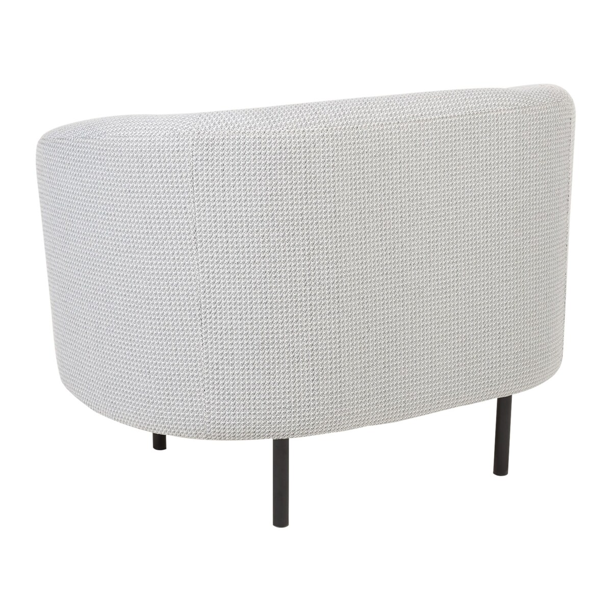 Komplet wypoczynkowy LOEN Czarny/ biały dla 3 osób