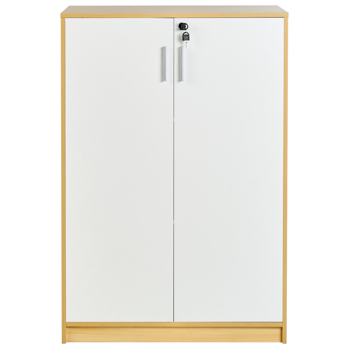 Szafka biurowa ZEHNA Jasny brąz/ biały