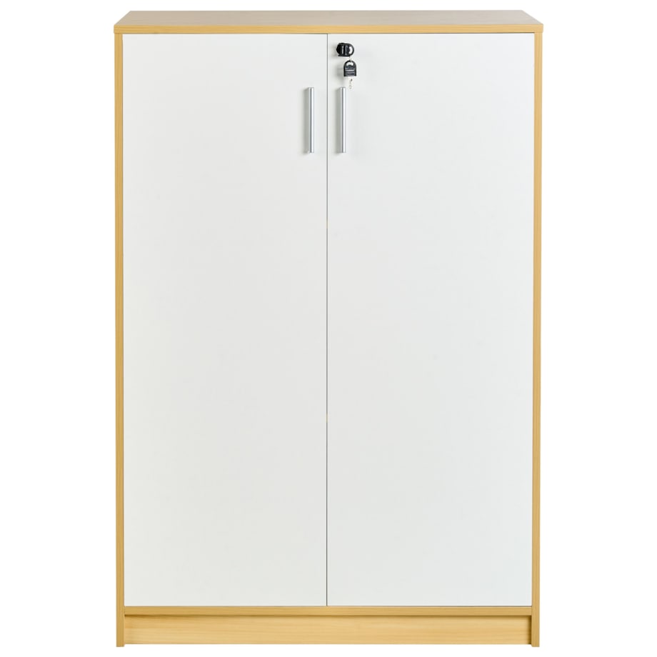 Szafka biurowa ZEHNA Jasny brąz/ biały