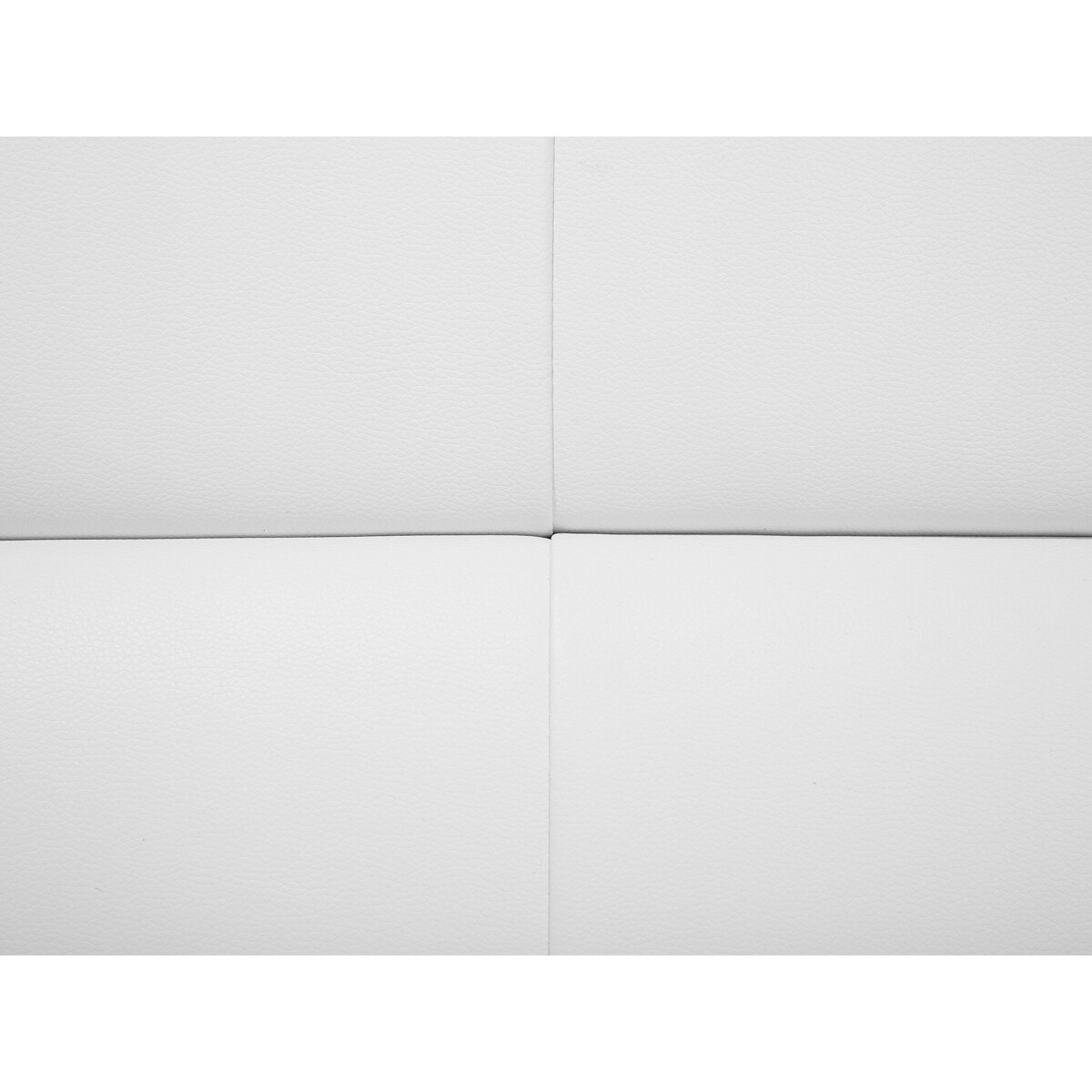 Sofa 3-osobowa ekoskóra biała LEIRA