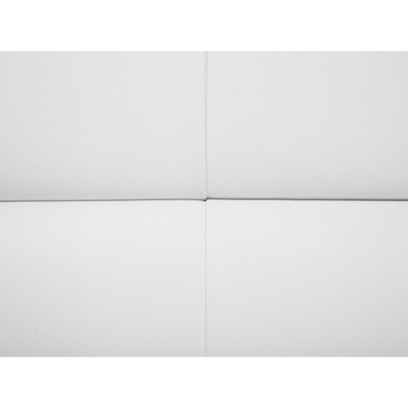 Sofa 3-osobowa ekoskóra biała LEIRA