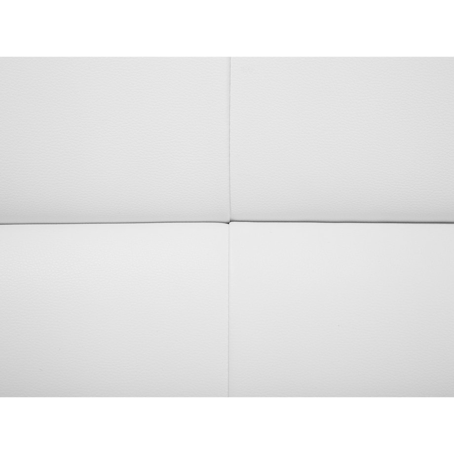 Sofa 3-osobowa ekoskóra biała LEIRA