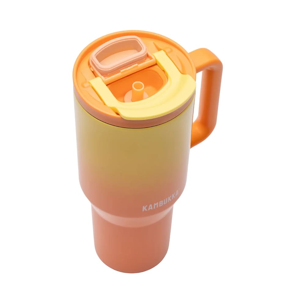 Kubek termiczny ze słomką Rio 950ml - Soft Sunrise