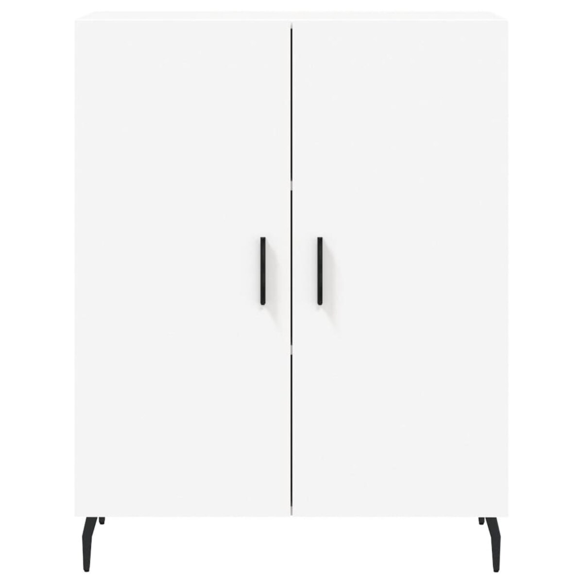 vidaXL Witrynka, biała, 69,5x34x180 cm, materiał drewnopochodny