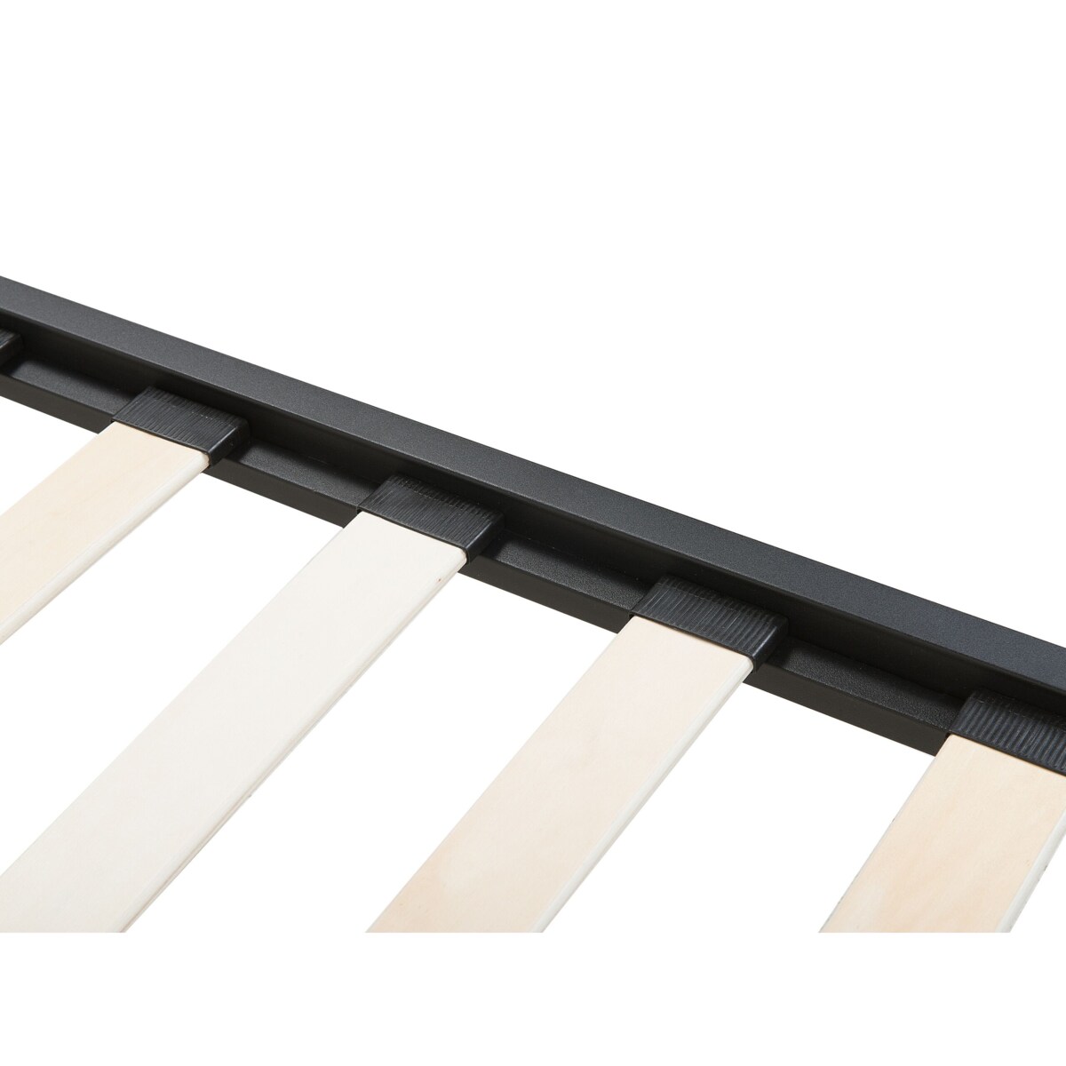 Łóżko metalowe 140 x 200 cm czarne RODEZ