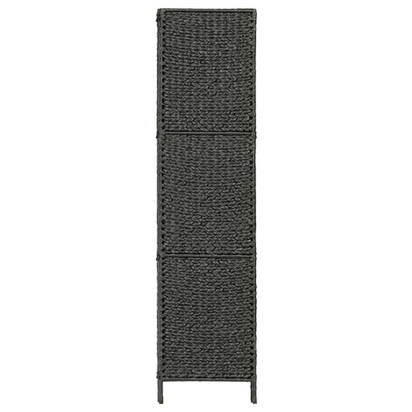 vidaXL 3-panelowy parawan pokojowy, czarny 116 x 160 cm, hiacynt wodny