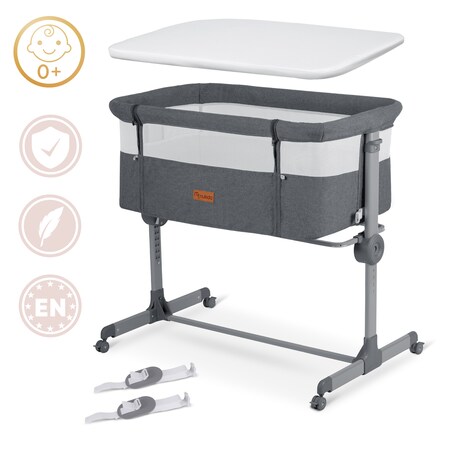 Łóżeczko dziecięce niemowlęce dostawka Nukido składane 0-5m