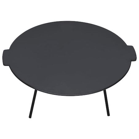 vidaXL Płyta grillowa Ø44 cm, żeliwo