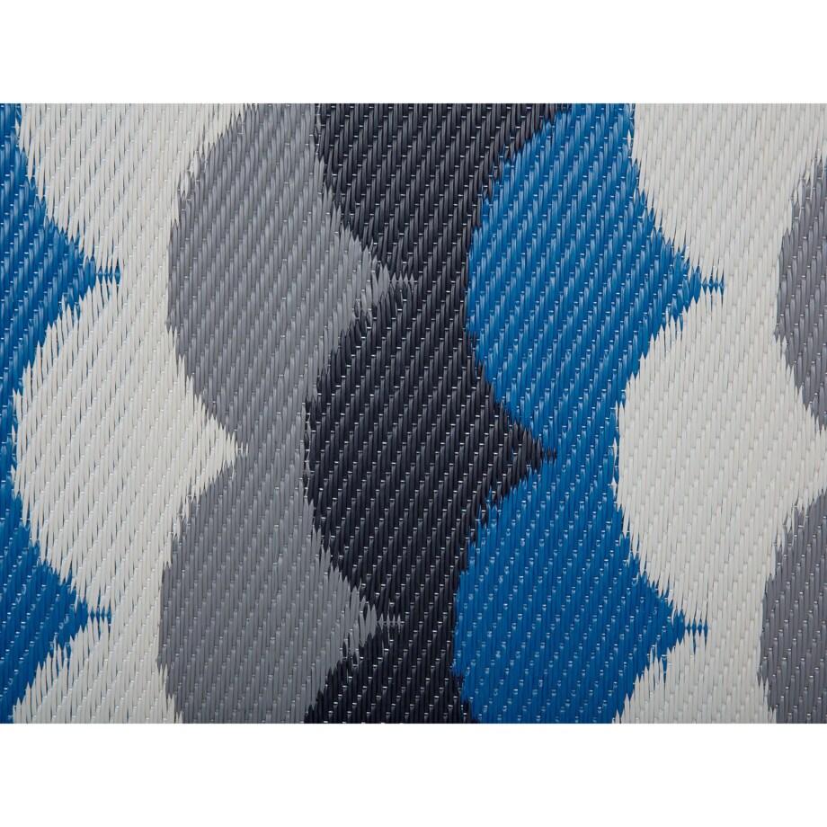 Dywan na zewnątrz 90 x 180 cm szaro-niebieski BELLARY
