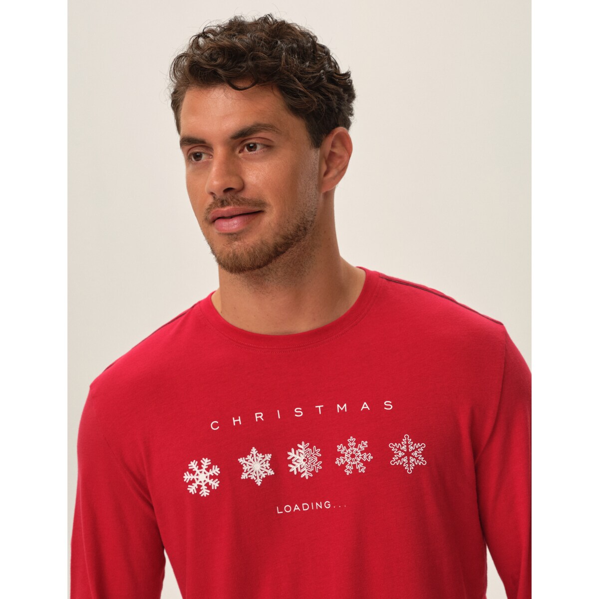 Piżama Honest 41914-33X Czerwona Czerwony, XXL