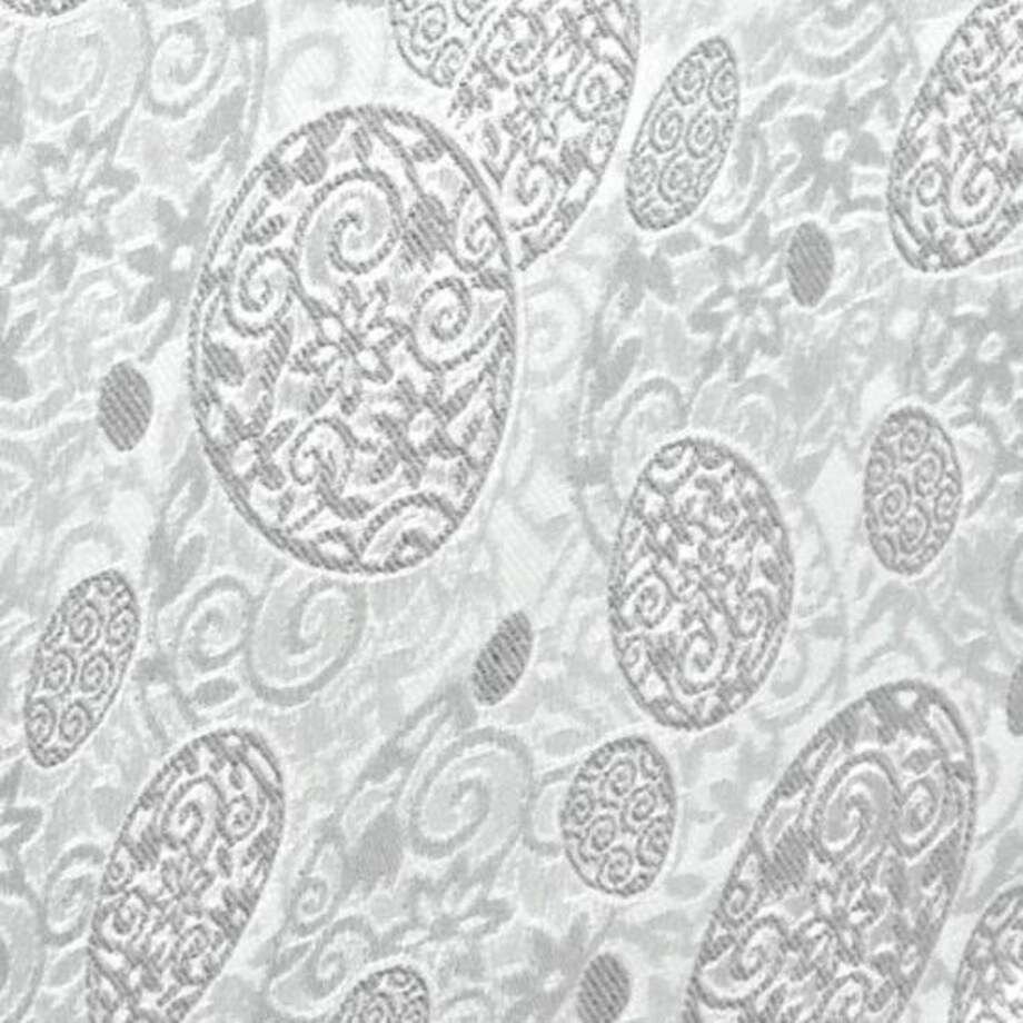 Bieżnik wielkanocny Srebrne Pisanki - 40x200 cm - srebrny