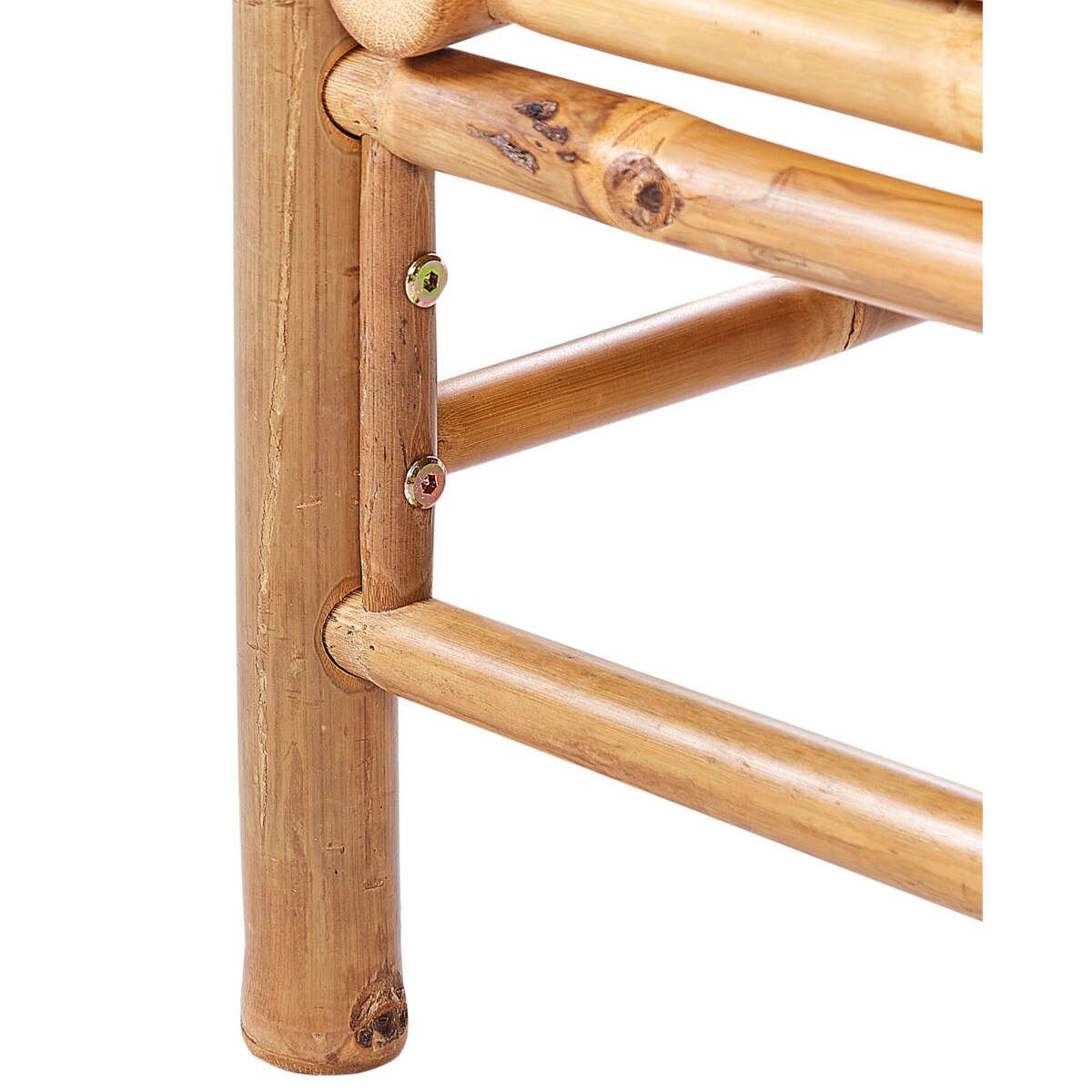 Otomana ogrodowa bambusowa złamana biel CERRETO