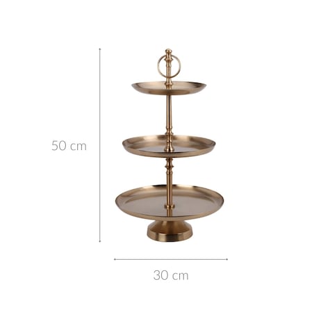 Metalowa patera 3 poziomy, 50 cm
