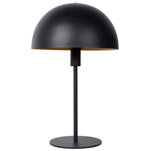 Stojąca LAMPA biurkowa SIEMON 45596/01/30 Lucide stołowa LAMPKA kopuła metalowa czarna