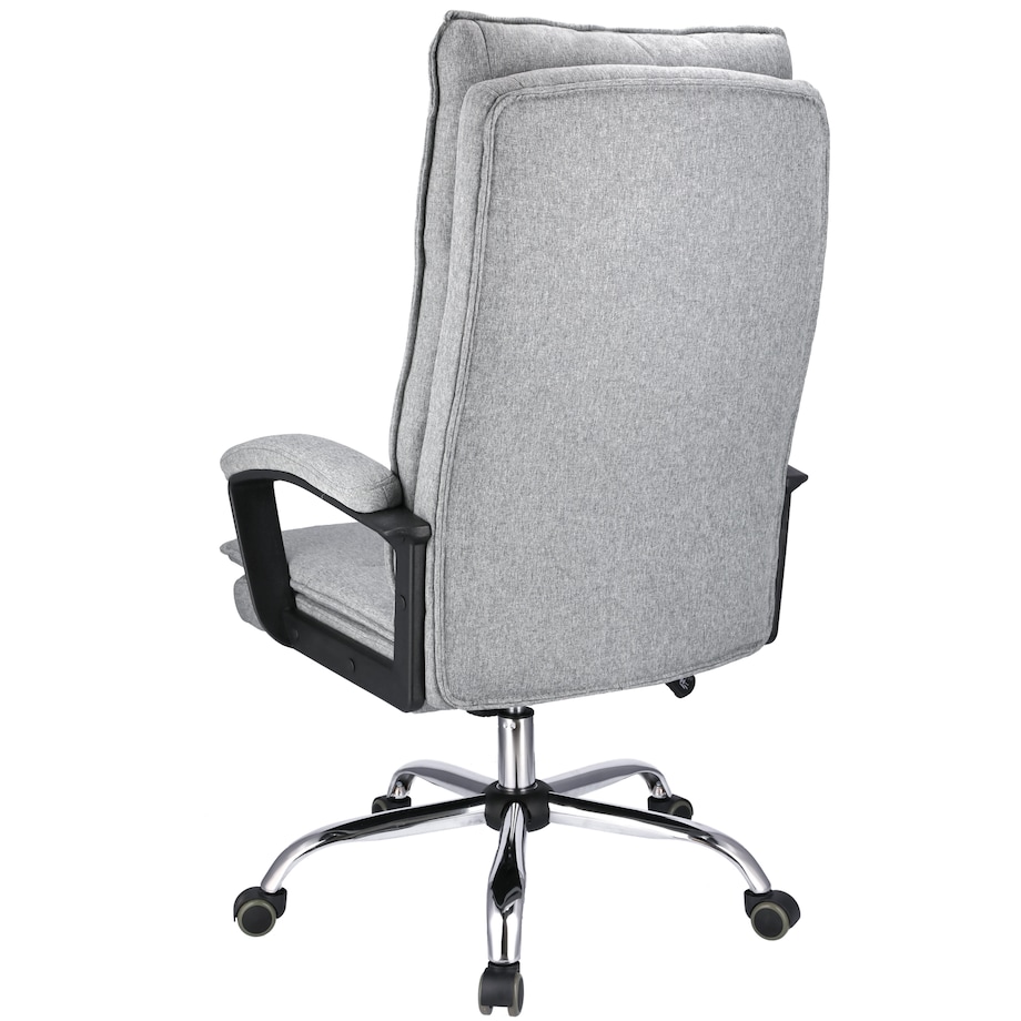 Fotel biurowy ESPO tkanina jasny szary