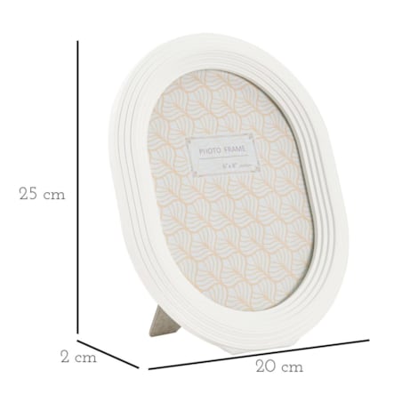 Owalna ramka ze sztukaterią, 20 x 25 cm