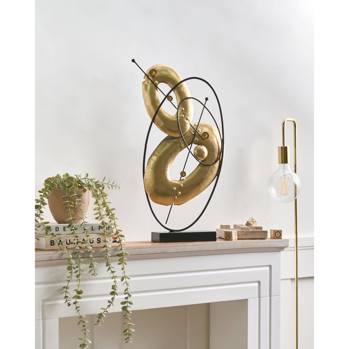 Figurka dekoracyjna LUSK Metal Złoty