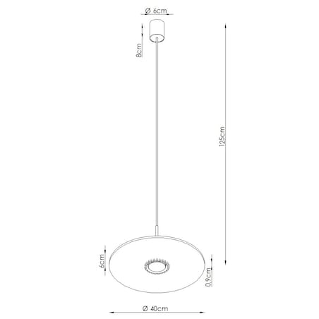 Lampa wisząca OVO 1 brązowa/beżowa filc Gx53