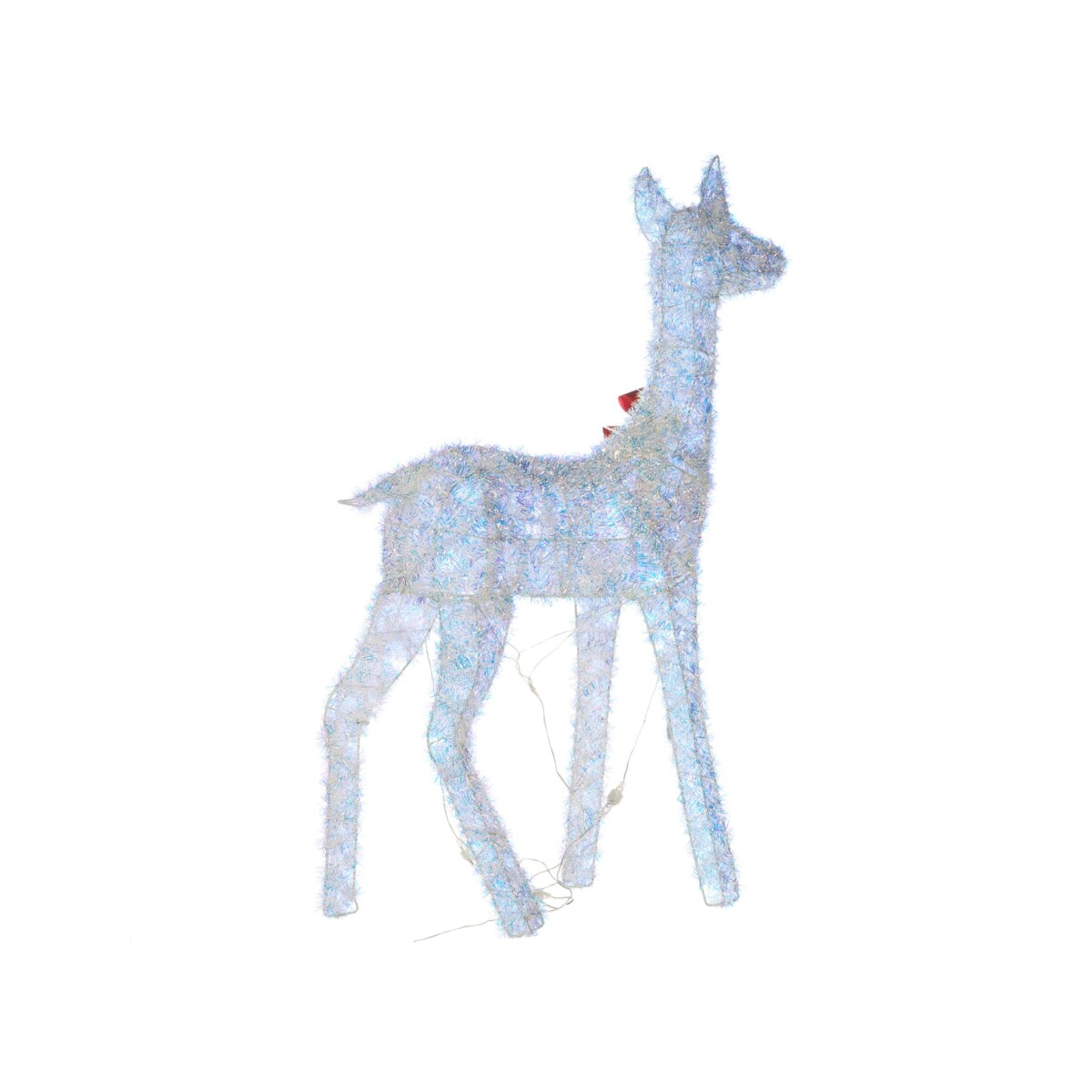 Dekoracja ogrodowa LED AURENNE Jelonek 110 cm Biały