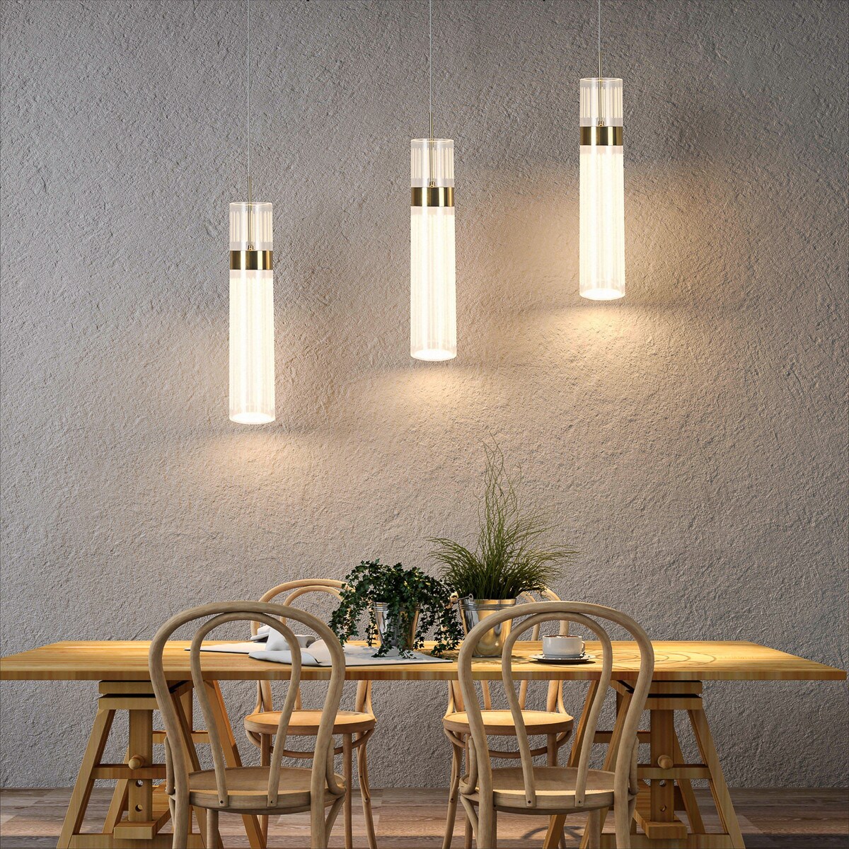 Lampa sufitowa wisząca Light Prestige Ambiente transparentny LED CCT 3000K/4000K/6000K (regulowana) 1 szt.