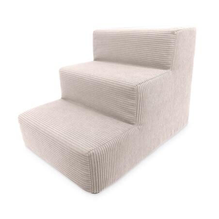 Schodki dla psa kota beżowe 3 stopniowe