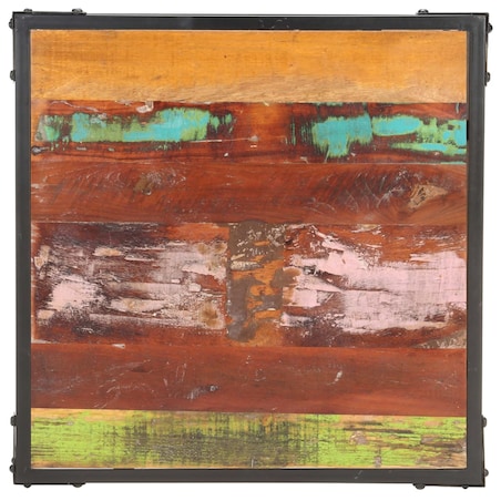 vidaXL Stolik kawowy, 60 x 60 x 35 cm, lite drewno z odzysku