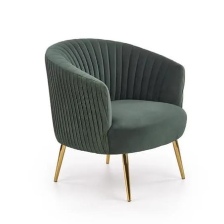 Fotel CROWN ciemno zielony