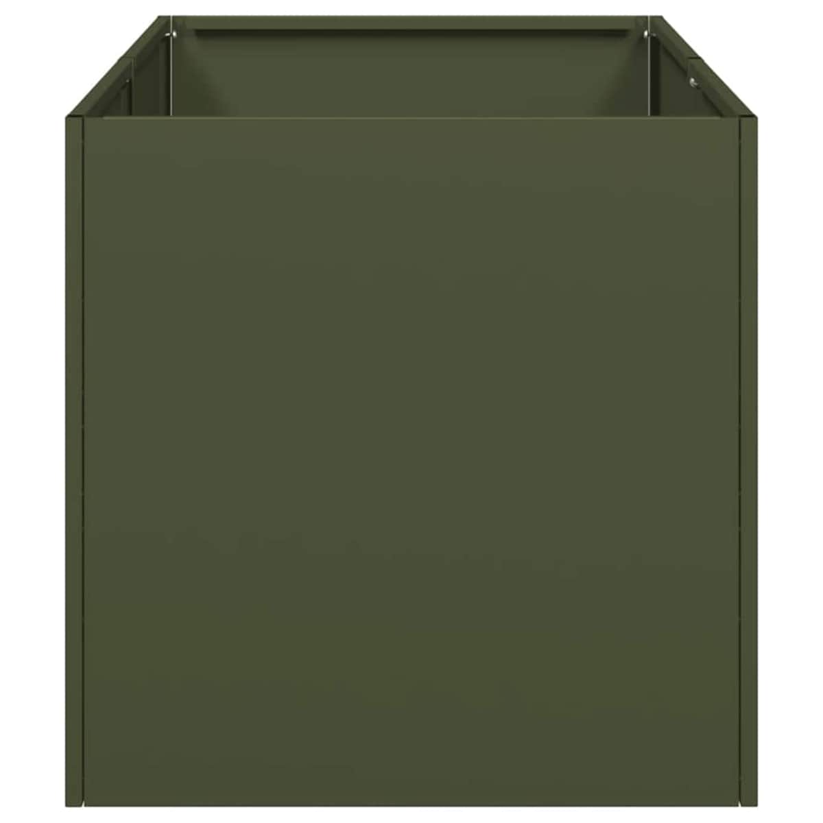 vidaXL Doniczka Oliwkowo-zielona 40x80x40 cm Stal walcowana na zimno