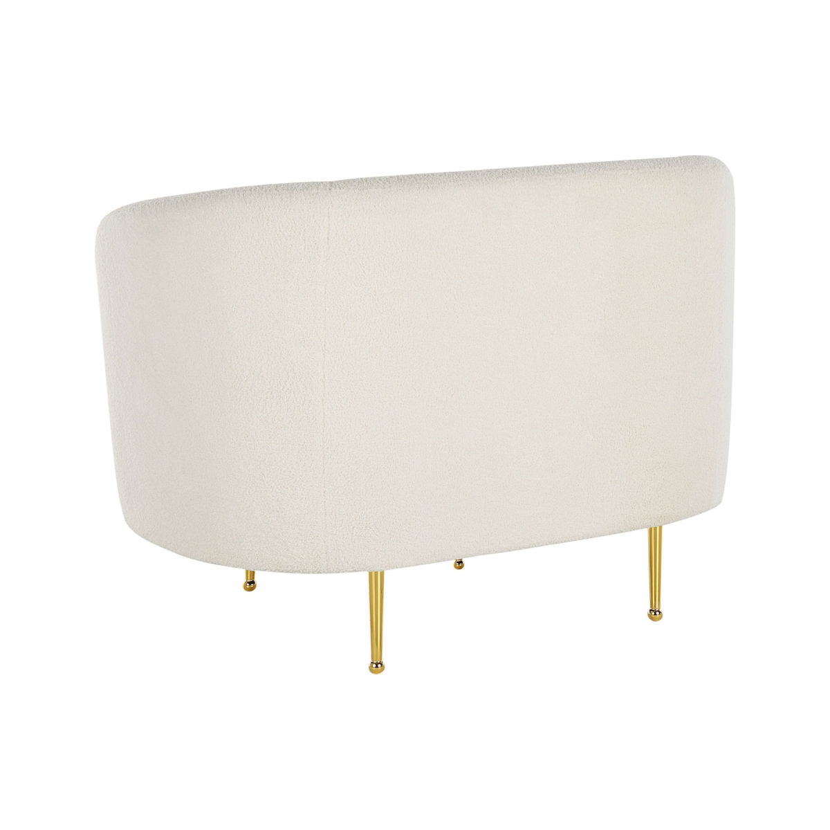 Fotel boucle biały LOEN