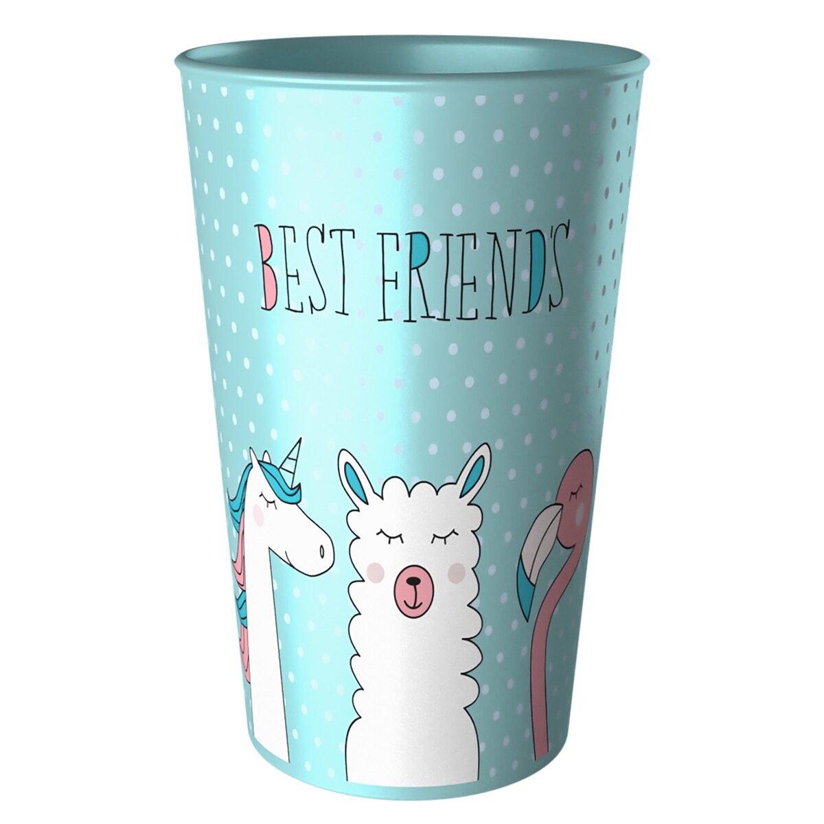 Kubek Dla Dziecka Dziecięcy 250 Ml Plastikowy Friends Niebieski