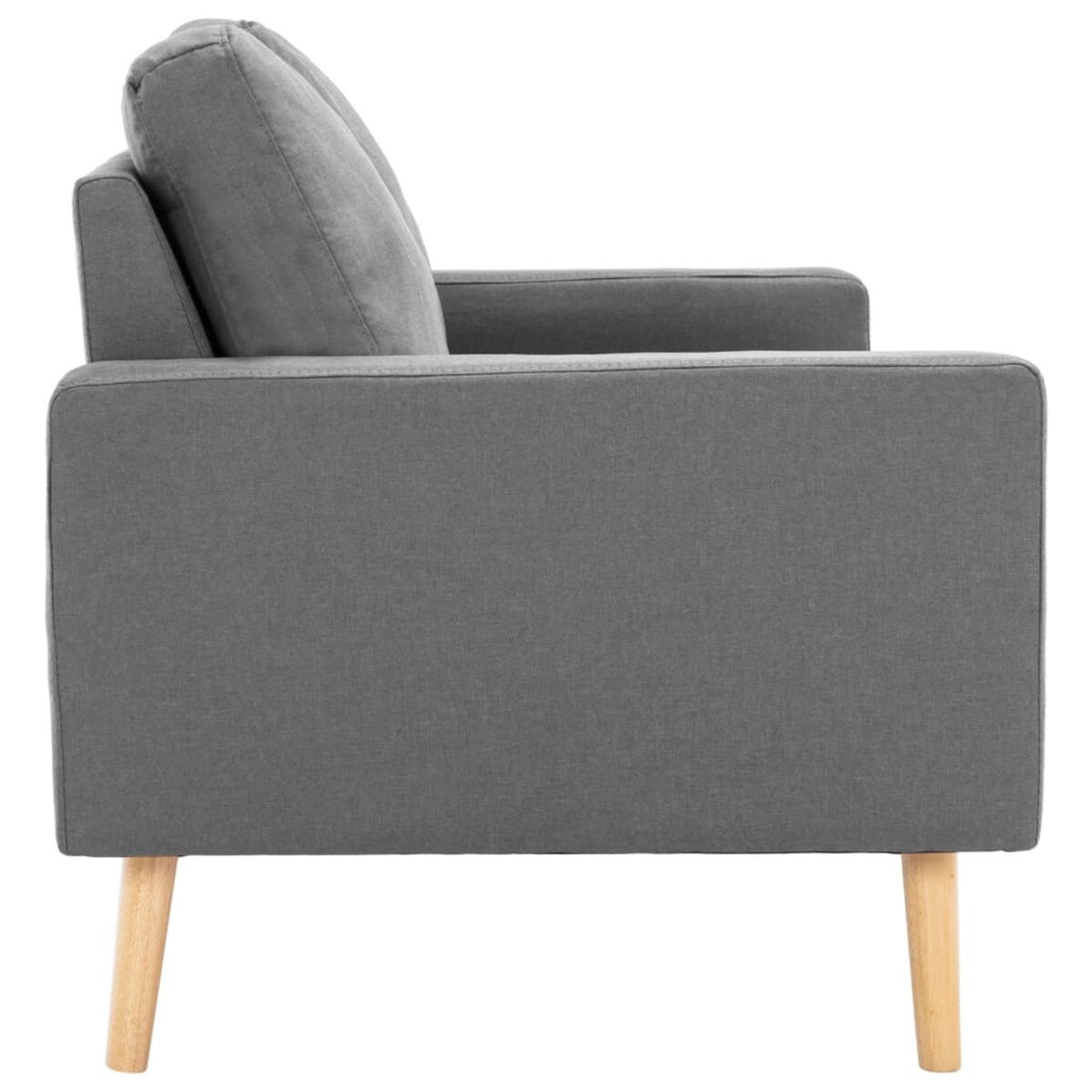 vidaXL 3-osobowa sofa, jasnoszara, tapicerowana tkaniną