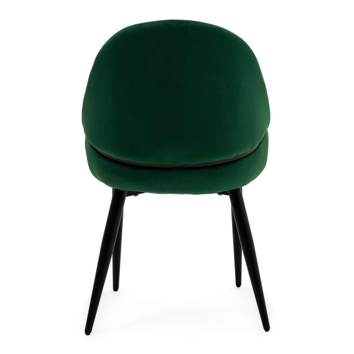 Krzesło tapicerowane welurowe do salonu BERGAMO zielone