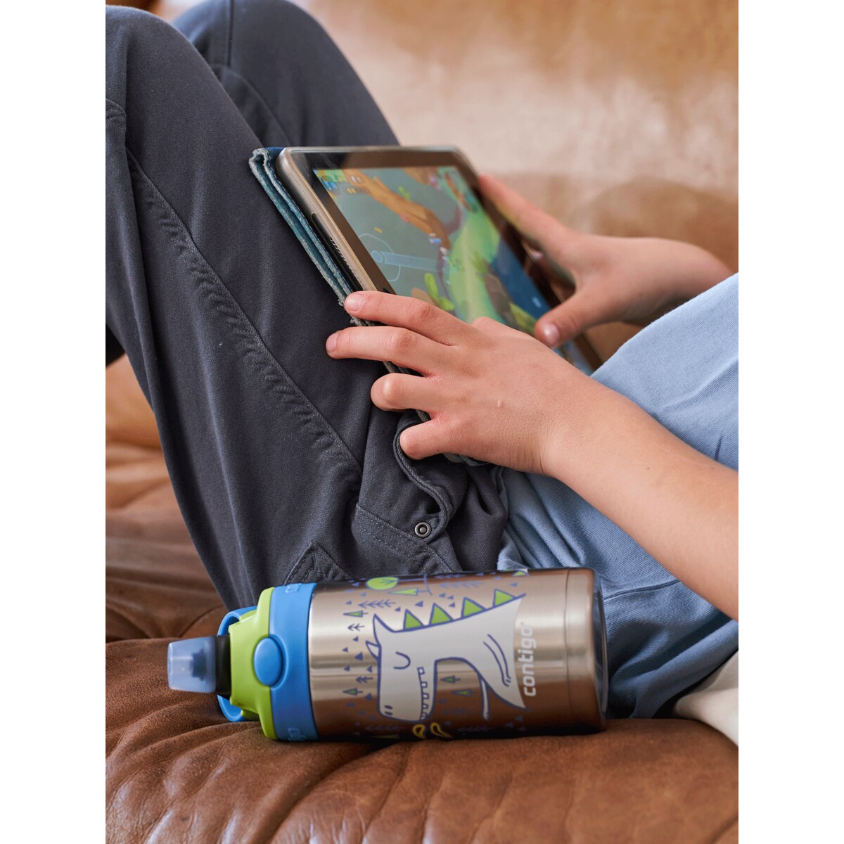 Bidon termiczny z ustnikiem dla dzieci Contigo Easy Clean 380ml - Smok