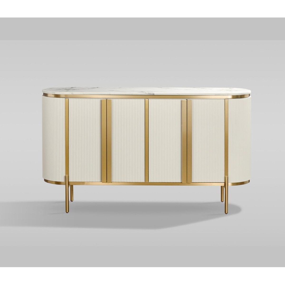 Komoda złota kremowa Omega Glamour Premium 160x40x90