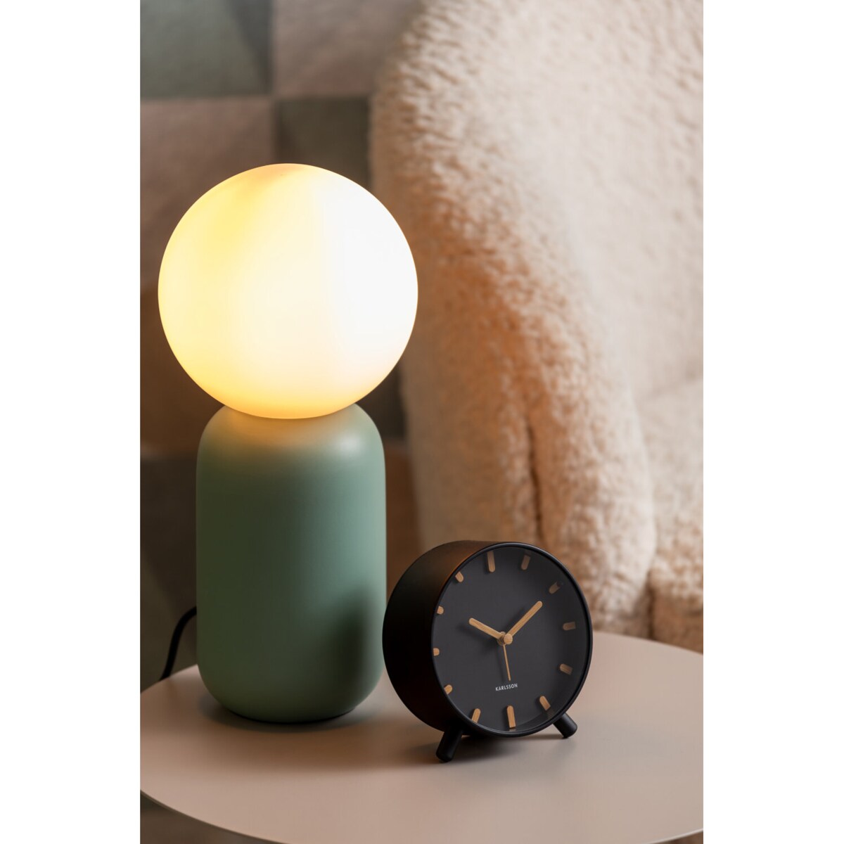 Budzik w skandynawskim stylu GRACE, Ø 11 cm