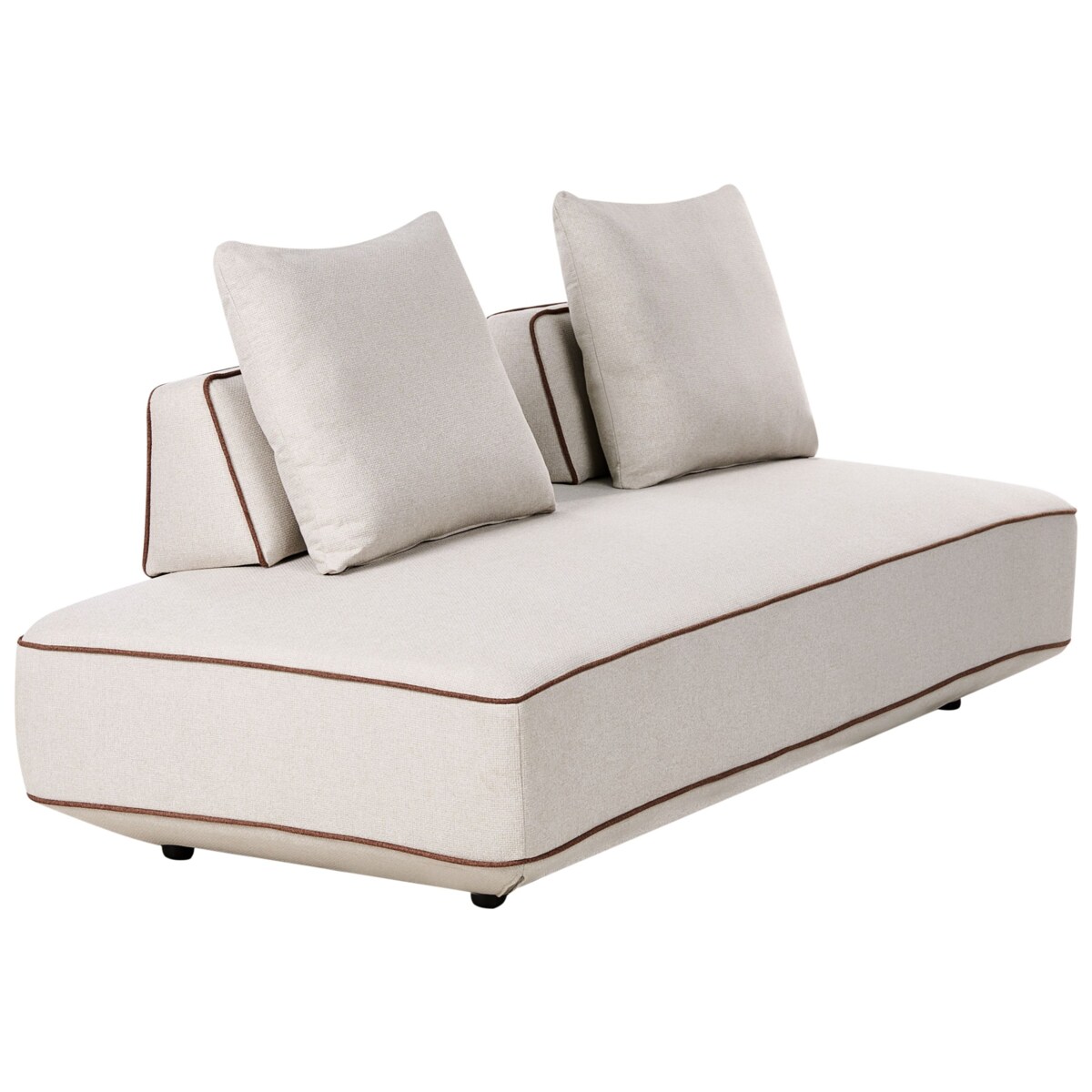 Szezlong SEILLANS Jasnobeżowy