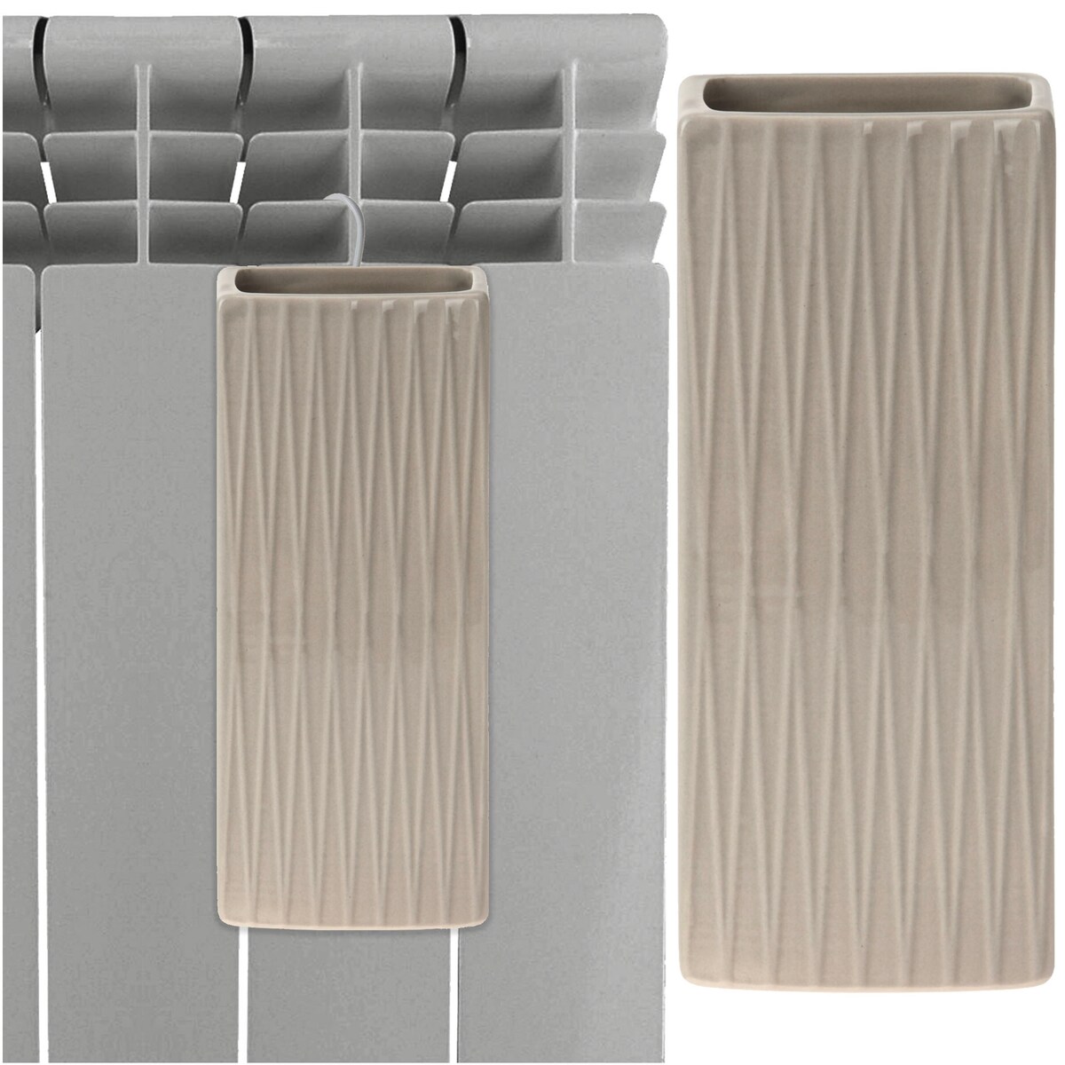 Nawilżacz Powietrza Na Kaloryfer Grzejnik Pojemnik Kwiaty Brązowy