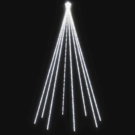 vidaXL Choinka z lampek ułożonych w wodospad, 400 diod LED, 2,5 m