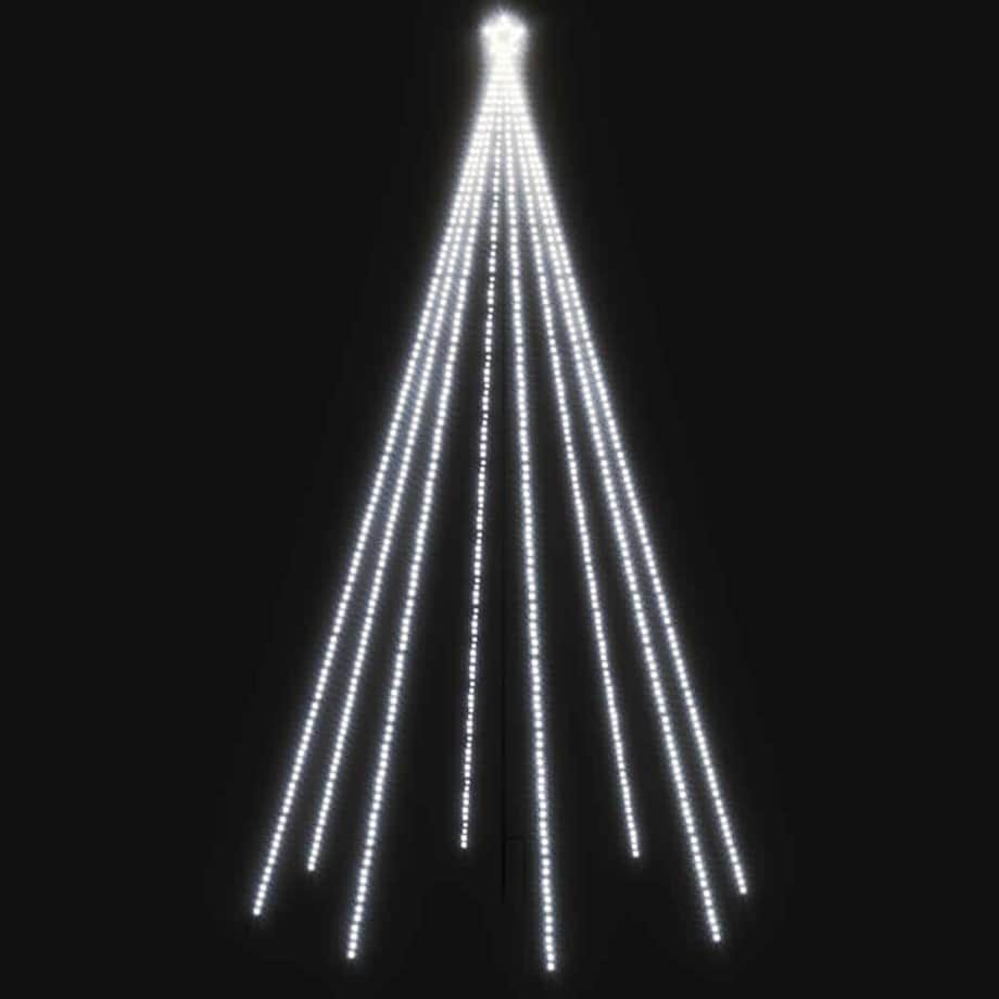 vidaXL Choinka z lampek ułożonych w wodospad, 400 diod LED, 2,5 m