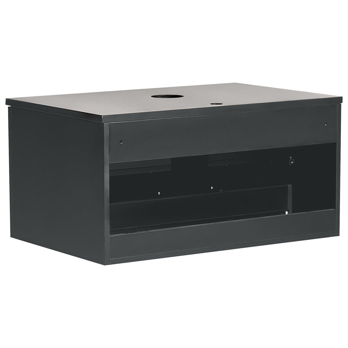 Szafka łazienkowa wisząca 80 x 52 cm czarna ALZIRA