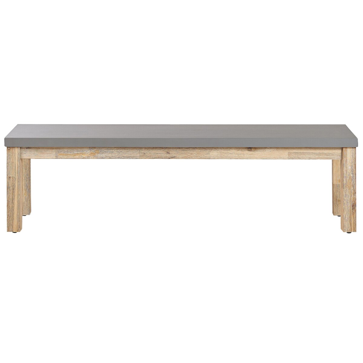 Ławka ogrodowa 160 cm betonowa szara OSTUNI